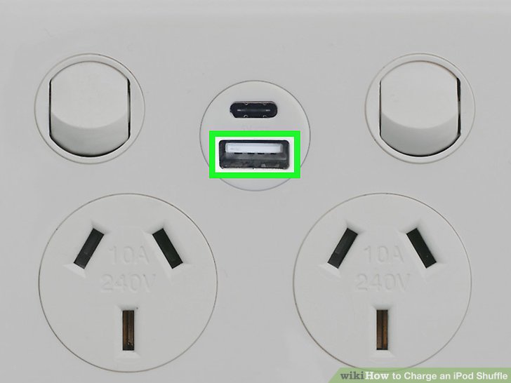 how to charge ipod shuffle